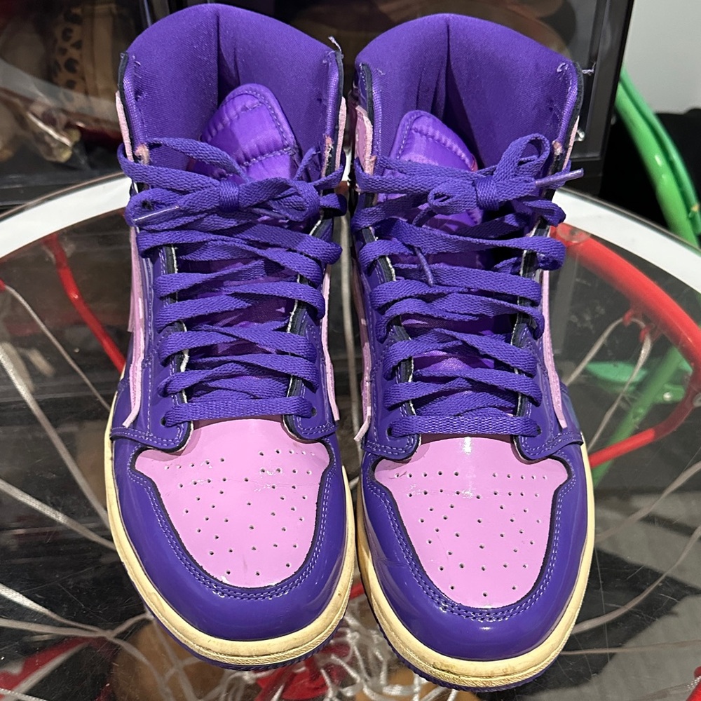 Kool Kiy 420 Runtz Purple and Pink High-Top Sneakers - Picture 2 of 8